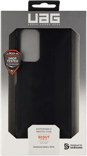 Urban Armor Gear Scout Series Flexible Case for Samsung Galaxy A03s - Black