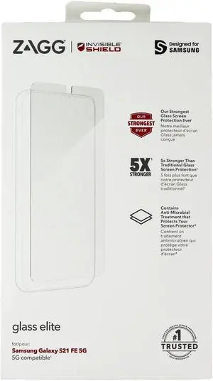 ZAGG InvisibleShield Glass Elite Screen Protector for Samsung Galaxy S21 FE 5G