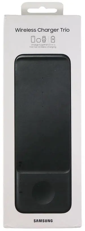 Samsung Wireless Charger Trio Pad for Qi Enabled Devices - Black (EP-P6300TBE)