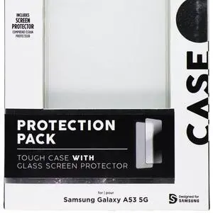 Case Mate Protection Pack for Samsung Galaxy A53 5G - Tough Case + Glass - Clear