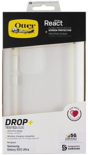 OtterBox React Case + Screen Protector for Samsung Galaxy S22 Ultra - Clear