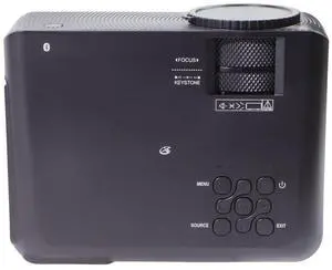 GPX Bluetooth Wireless Mini Projector with Remote Control - Black (PJ609B)
