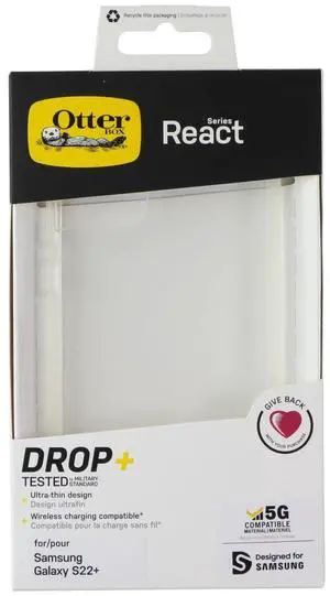 OtterBox React Series Case for Samsung Galaxy S22 Plus - Clear