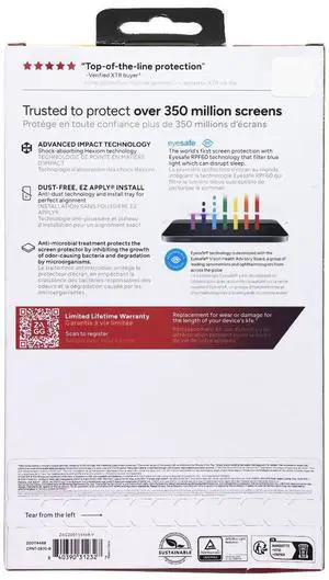 ZAGG XTR3 Screen Protector for Samsung Galaxy Z Flip6 - Clear