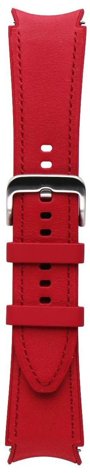 Samsung Hybrid Leather Band for Galaxy Watch4 & Later (20mm) S/M - Red Samsung Hybrid Leather Band for Galaxy Watch4 & Later (20mm) S/M - Red
