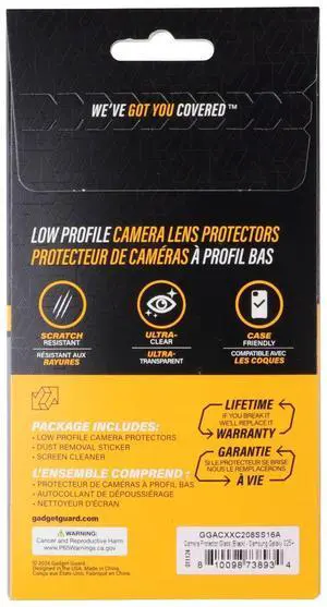 Gadget Guard Glass Series Camera Protectors for Samsung Galaxy (S25+) - Black Gadget Guard Glass Series Camera Protectors for Samsung Galaxy (S25+) - Black