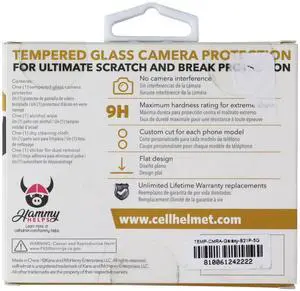 CellHelmet Tempered Glass Camera Protector for Galaxy S21+ Plus - Black CellHelmet Tempered Glass Camera Protector for Galaxy S21+ Plus - Black