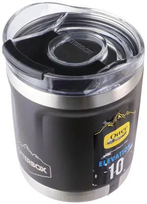 OtterBox Elevation Tumbler with Closed Lid - 10oz Silver Panther (Black) OtterBox Elevation Tumbler with Closed Lid - 10oz Silver Panther (Black)