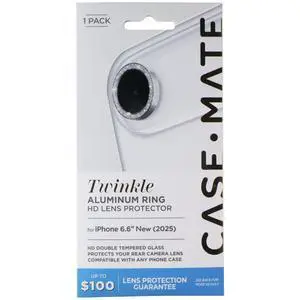 Case-Mate Aluminum Ring HD Lens Protector for Apple iPhone 17 Air - Twinkle Case-Mate Aluminum Ring HD Lens Protector for Apple iPhone 17 Air - Twinkle