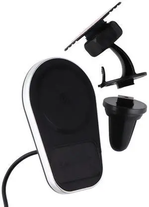 Scosche MagicMount Pro Charge5 (15W) Wireless Charging Car Mount - Dash/Vent Scosche MagicMount Pro Charge5 (15W) Wireless Charging Car Mount - Dash/Vent