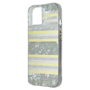 Case-Mate Hard Case for Apple iPhone 14 and iPhone 13 - Pearl Stripes Case-Mate Hard Case for Apple iPhone 14 and iPhone 13 - Pearl Stripes