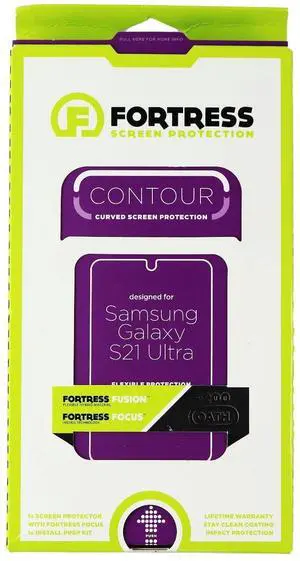 Fortress CONTOUR Curved Screen Protector for Samsung Galaxy S21 Ultra Fortress CONTOUR Curved Screen Protector for Samsung Galaxy S21 Ultra