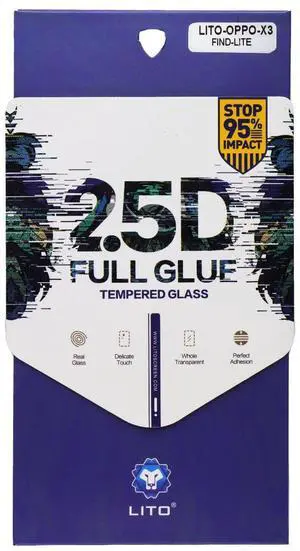 LITO 2.5D Full Glue Tempered Glass Screen Protector for OPPO X3 Find Lite LITO 2.5D Full Glue Tempered Glass Screen Protector for OPPO X3 Find Lite