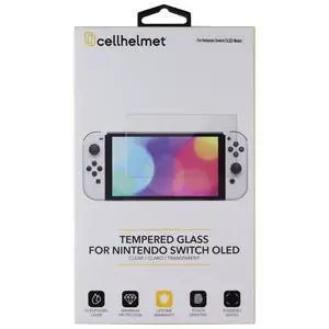 CellHelmet Tempered Glass Screen Protector for Nintendo Switch OLED CellHelmet Tempered Glass Screen Protector for Nintendo Switch OLED