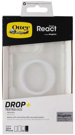 OtterBox React Series Case for MagSafe for Apple iPhone 16 Pro Max - Stardust OtterBox React Series Case for MagSafe for Apple iPhone 16 Pro Max - Stardust