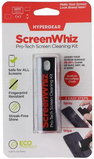 HyperGear ScreenWhiz 2-in-1 Pro-Tech Screen Cleaning Kit (15553) HyperGear ScreenWhiz 2-in-1 Pro-Tech Screen Cleaning Kit (15553)