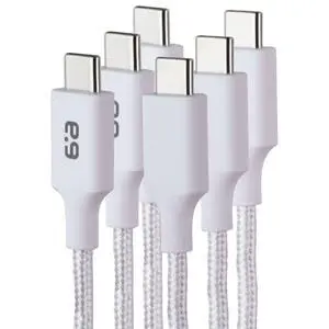PureGear 3 Braided USB-C Charging Cables - White (10 Foot/6 Foot/4 Foot) PureGear 3 Braided USB-C Charging Cables - White (10 Foot/6 Foot/4 Foot)