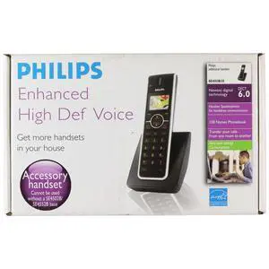 Philips (SE4502B/25) Enhanced High Def Voice Handset - Black/Gray Philips (SE4502B/25) Enhanced High Def Voice Handset - Black/Gray