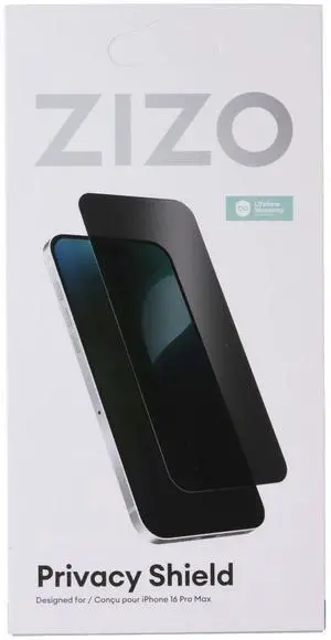 ZIZO PRIVACY Shield Tempered Glass for iPhone 16 Pro Max Smartphones ZIZO PRIVACY Shield Tempered Glass for iPhone 16 Pro Max Smartphones