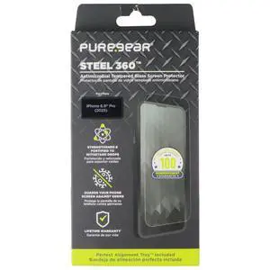 PureGear Steel 360 Tempered Glass Screen Protector for Apple iPhone 17 Pro Max PureGear Steel 360 Tempered Glass Screen Protector for Apple iPhone 17 Pro Max
