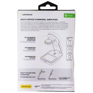 CellHelmet QI2 3-IN-1 Wireless Charging Station Stand - White CellHelmet QI2 3-IN-1 Wireless Charging Station Stand - White