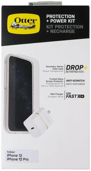 OtterBox Protection + Power Kit iPhone 12/Pro Clear Case & White/Gold Adapter OtterBox Protection + Power Kit iPhone 12/Pro Clear Case & White/Gold Adapter