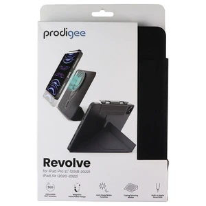 Prodigee Revolve Case/Stand for iPad Air & iPad Pro 11 - Black iPDP11-RVLV-BLK Prodigee Revolve Case/Stand for iPad Air & iPad Pro 11 - Black iPDP11-RVLV-BLK