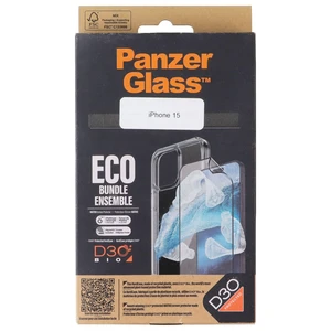 PanzerGlass Eco Bundle with Screen Protector + Case for iPhone 15 - Clear PanzerGlass Eco Bundle with Screen Protector + Case for iPhone 15 - Clear