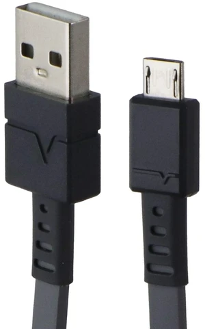 Ventev USB-A to USB-Micro 6ft Flat Cable - Gray Ventev USB-A to USB-Micro 6ft Flat Cable - Gray