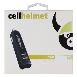 CellHelmet 3 Port USB 5V/4.8A Car Charger - Black CellHelmet 3 Port USB 5V/4.8A Car Charger - Black
