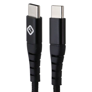 TekYa (6-Foot) Braided Cable - Power Delivery USB-C to USB-C - Black TekYa (6-Foot) Braided Cable - Power Delivery USB-C to USB-C - Black