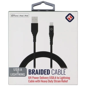 TekYa (6-Foot) Braided Cable - Power Delivery USB-A to Lightning 8-Pin - Black TekYa (6-Foot) Braided Cable - Power Delivery USB-A to Lightning 8-Pin - Black