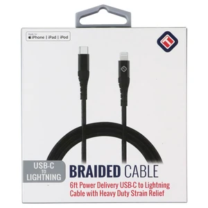 TekYa (6-Foot) Braided Cable - Power Delivery USB-C to Lightning 8-Pin - Black TekYa (6-Foot) Braided Cable - Power Delivery USB-C to Lightning 8-Pin - Black