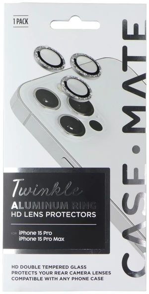 Case-Mate Aluminum Ring HD Lens Protectors for iPhone 15 Pro / Pro Max - Twinkle Case-Mate Aluminum Ring HD Lens Protectors for iPhone 15 Pro / Pro Max - Twinkle