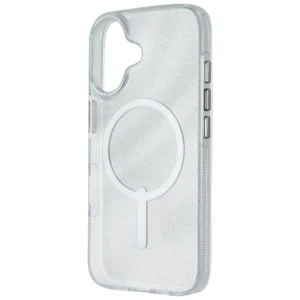 ZAGG Milan Snap Series Case for MagSafe for iPhone 16 - White Glitter Swirl ZAGG Milan Snap Series Case for MagSafe for iPhone 16 - White Glitter Swirl