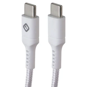 TekYa (6-Foot) Braided Cable - Power Delivery USB-C to USB-C - White TekYa (6-Foot) Braided Cable - Power Delivery USB-C to USB-C - White