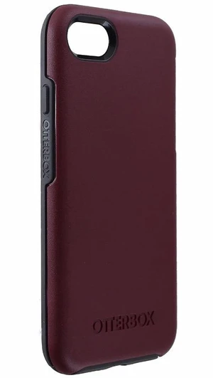 OtterBox Symmetry Case for iPhone SE (2nd Gen) & iPhone 8/7 - Dark Red / Gray OtterBox Symmetry Case for iPhone SE (2nd Gen) & iPhone 8/7 - Dark Red / Gray