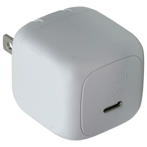 Belkin 45W USB-C Wall Charger with PPS (WCA013dq) - White Belkin 45W USB-C Wall Charger with PPS (WCA013dq) - White