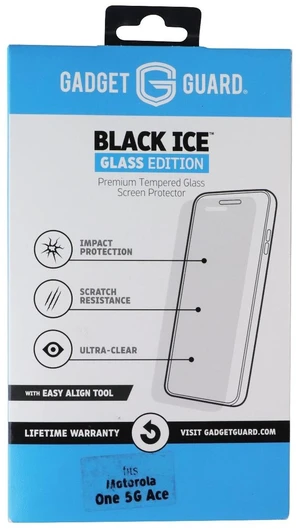 Gadget Guard Black Ice Tempered Glass Screen Protector for Motorola One 5G Ace Gadget Guard Black Ice Tempered Glass Screen Protector for Motorola One 5G Ace