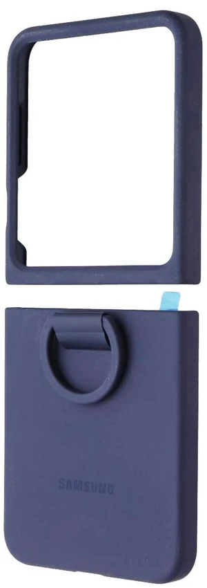 Samsung Official Silicone Case with Ring for Galaxy Z Flip6 / Z Flip7 FE - Navy Samsung Official Silicone Case with Ring for Galaxy Z Flip6 / Z Flip7 FE - Navy