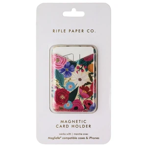 Rifle Paper Co. Detachable Magnetic Card Holder - Garden Party Blush Rifle Paper Co. Detachable Magnetic Card Holder - Garden Party Blush