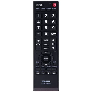 Toshiba Remote Control (CT-RC1US-18) for Select Toshiba TVs - Black Toshiba Remote Control (CT-RC1US-18) for Select Toshiba TVs - Black