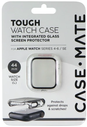 Case-Mate Tough Watch Case for Apple Watch Series 4-6/SE (44mm/L) - Clear/Black Case-Mate Tough Watch Case for Apple Watch Series 4-6/SE (44mm/L) - Clear/Black