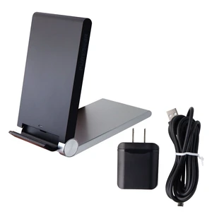 PureGear 10W Fast Wireless Charging Pad with Kickstand (62455PG) - Black/Silver PureGear 10W Fast Wireless Charging Pad with Kickstand (62455PG) - Black/Silver