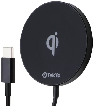 TekYa (15W) QiTek Spot Qi Wireless Charging Pad with Magnetic Suction - Black TekYa (15W) QiTek Spot Qi Wireless Charging Pad with Magnetic Suction - Black