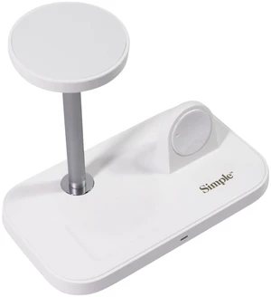 Simple 3-in-1 Wireless Charging Stand for Apple Devices - White (827072) Simple 3-in-1 Wireless Charging Stand for Apple Devices - White (827072)