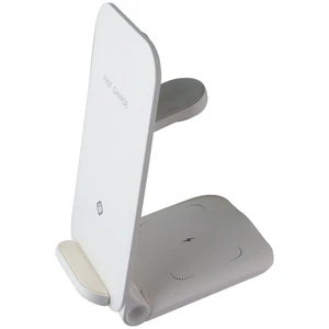 Tekya QiTek StandMax (15W) 3-in-1 Foldable Fast Wireless Charge Stand - White Tekya QiTek StandMax (15W) 3-in-1 Foldable Fast Wireless Charge Stand - White