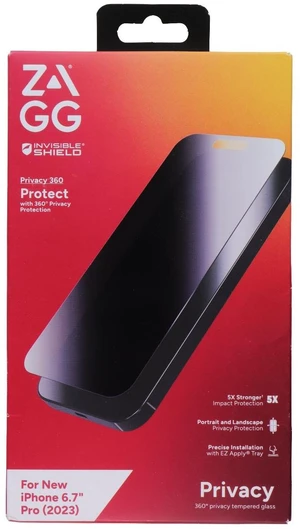 ZAGG Invisible Shield Privacy 360 Protect Screen Protector for iPhone 15 Pro Max ZAGG Invisible Shield Privacy 360 Protect Screen Protector for iPhone 15 Pro Max