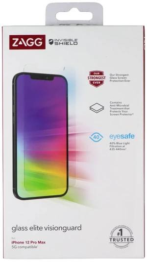 ZAGG Invisible Shield Glass Elite VisionGuard for Apple iPhone 12 Pro Max ZAGG Invisible Shield Glass Elite VisionGuard for Apple iPhone 12 Pro Max