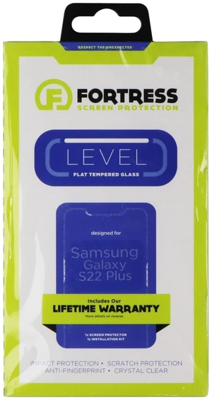 Fortress Flat Tempered Glass Screen Protector for Samsung Galaxy S22(+) - Clear Fortress Flat Tempered Glass Screen Protector for Samsung Galaxy S22(+) - Clear